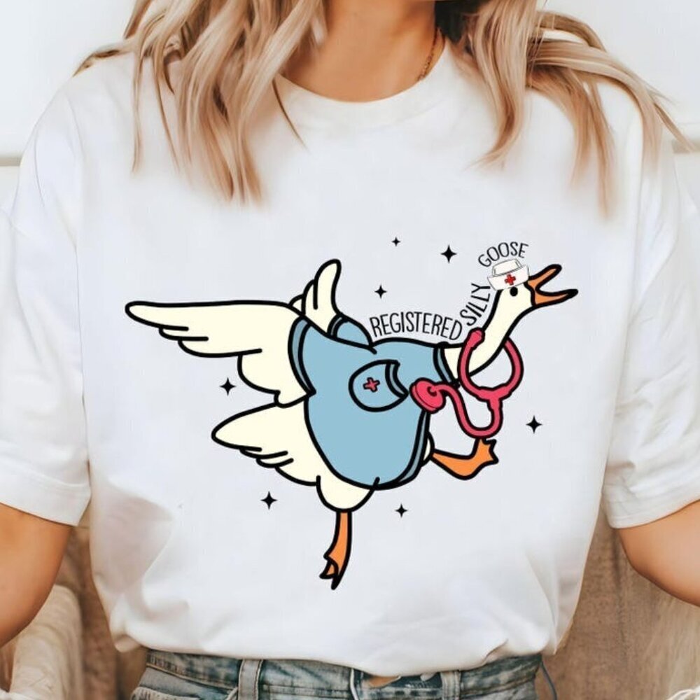 Funny Nurse Silly Goose tshirt, Nursing Student Shirt